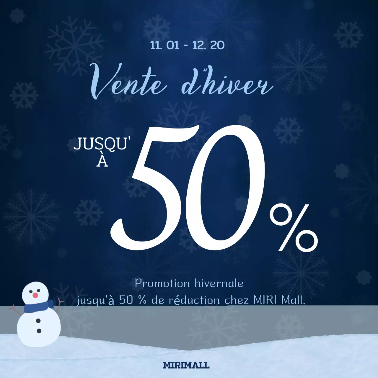 Navy Blue Modern Winter Sale