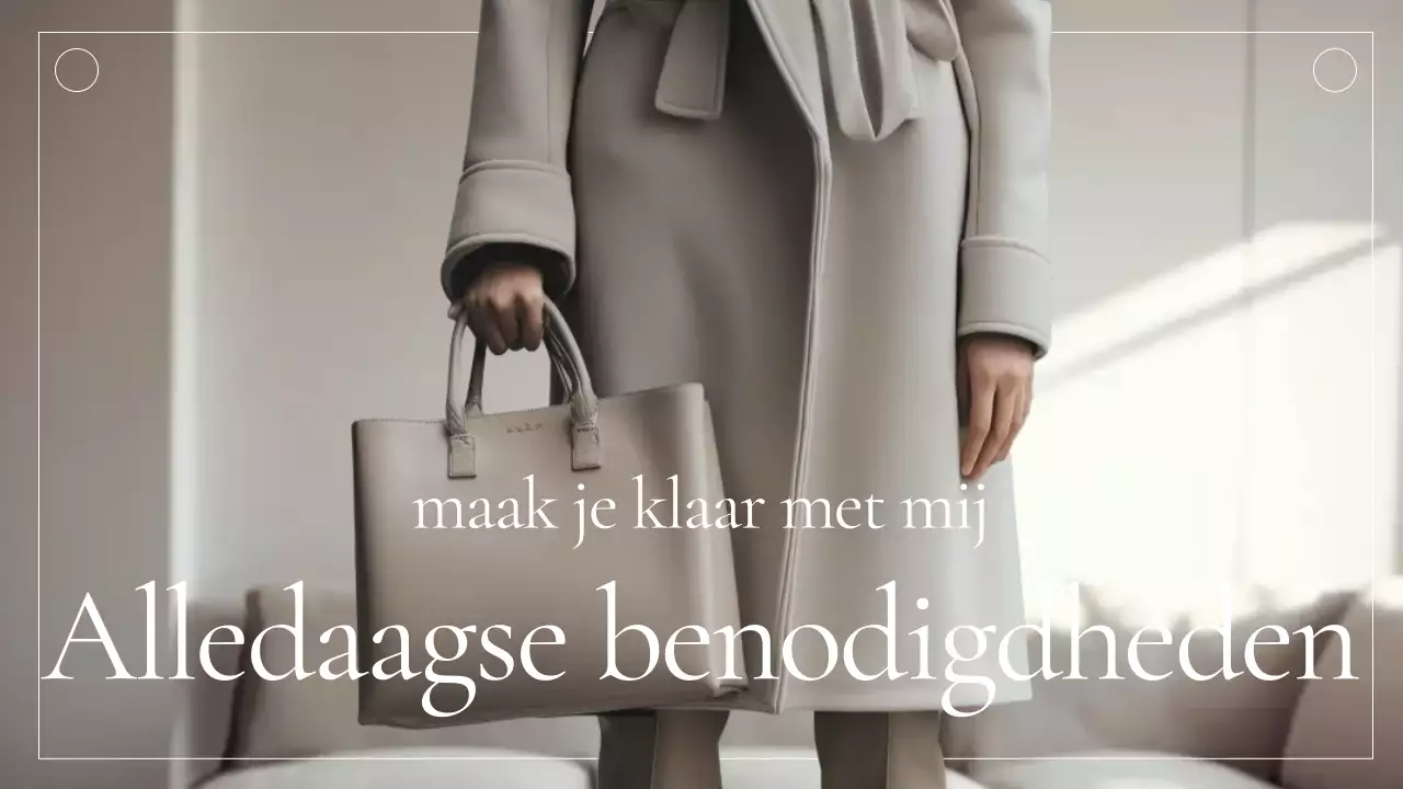 Beige Elegante Mode Advertentie