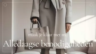 Beige Elegante Mode Advertentie