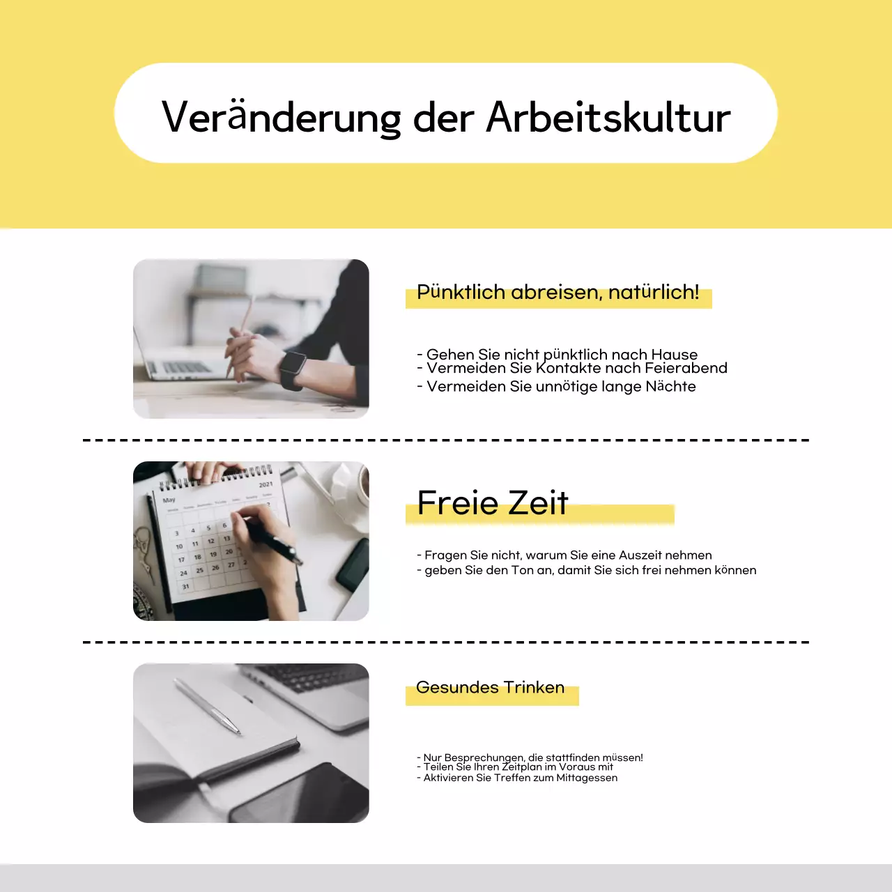 Gelb Einfaches Firmenhandbuch