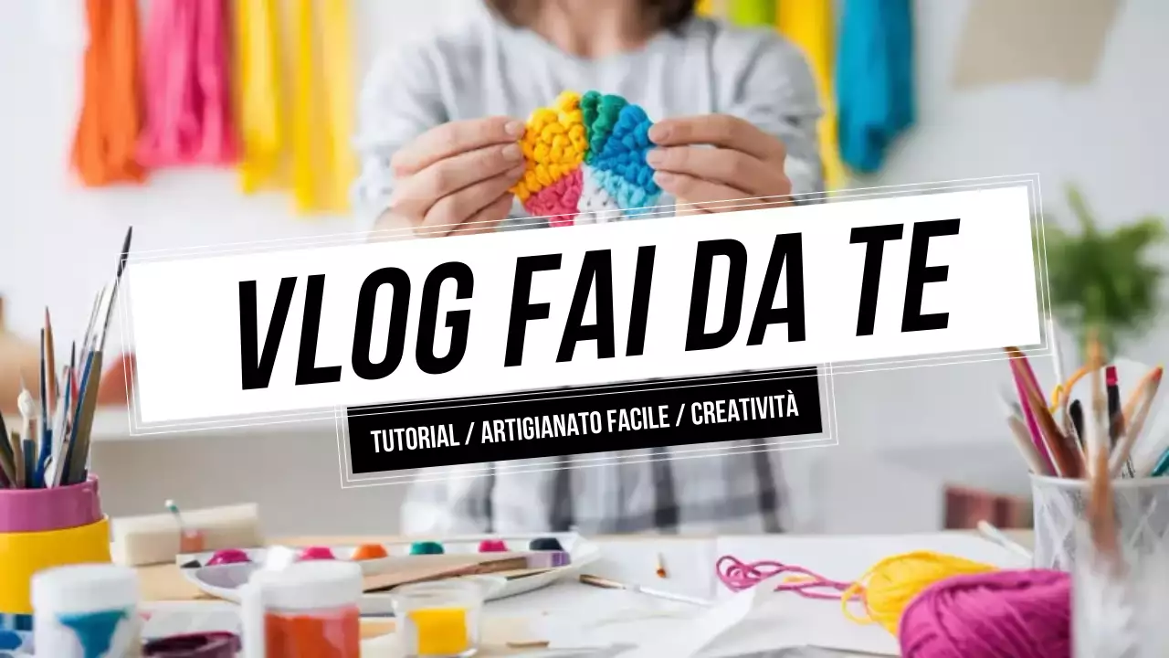 rosso blu giallo vlog di artigianato fai da te