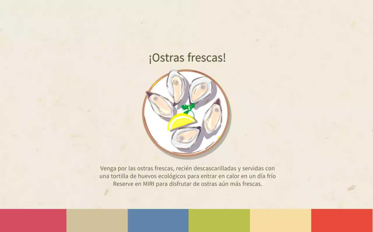 Calendario de comidas tradicionales en beige