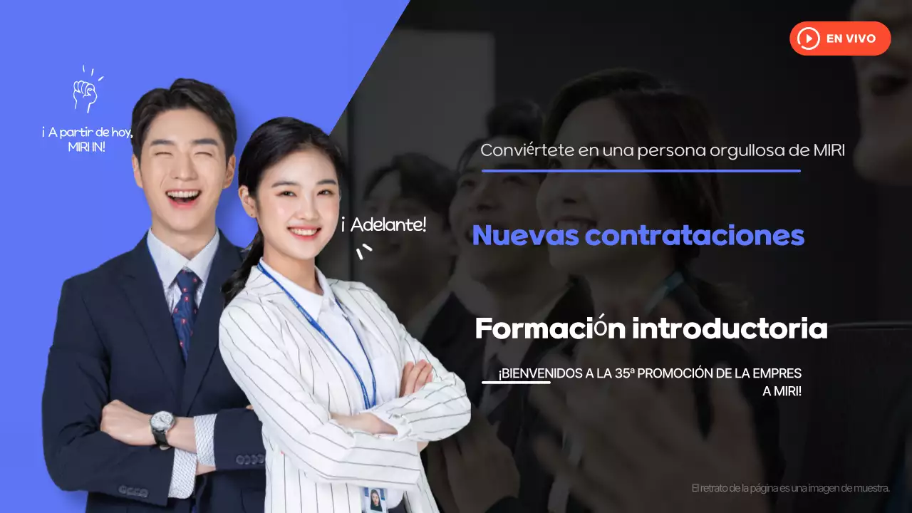 Anuncio Blue Modern Education