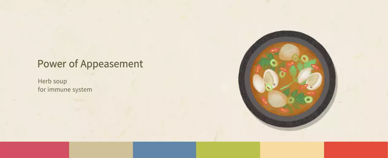 Beige Traditional Food Calendar