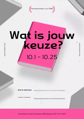 Hot Pink Modern Leesevenement