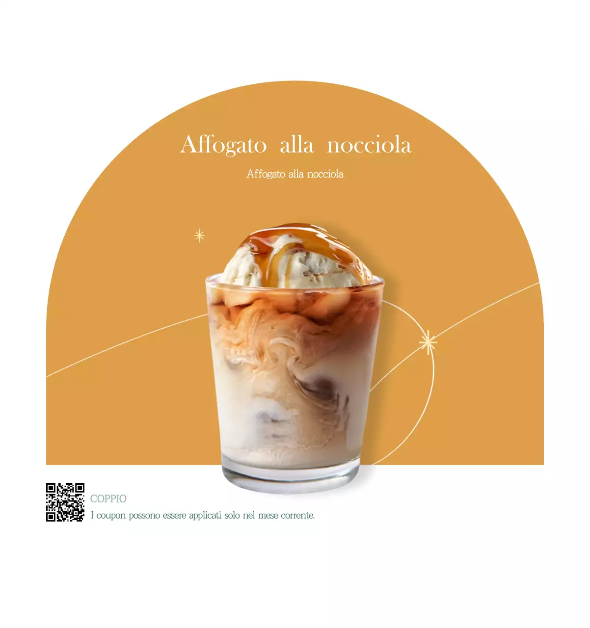 Un moderno calendario dei caffè con i consigli per la bevanda del mese