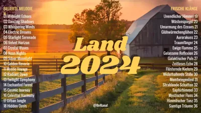 orange rustikale Musik-Wiedergabeliste