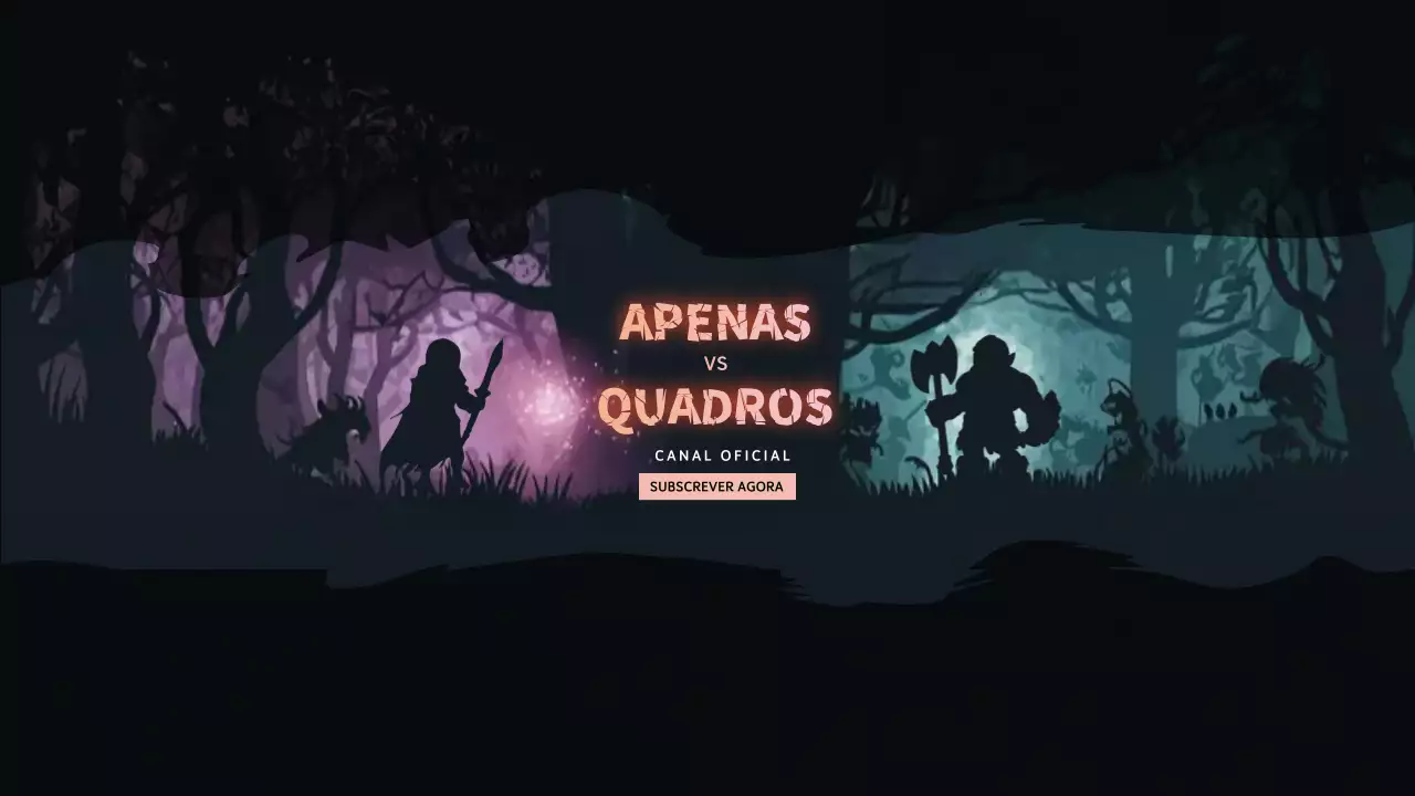 modelo de canal de youtube de jogos verde púrpura estilo fantasia