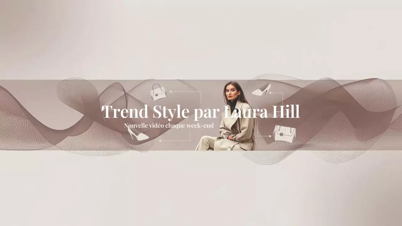 Beige Modern Fashion YouTube Channel Art