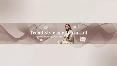 Beige Modern Fashion YouTube Channel Art