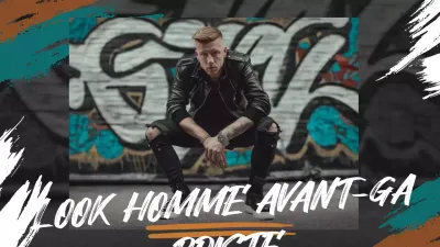 Publicité pour la mode urbaine sarcelle