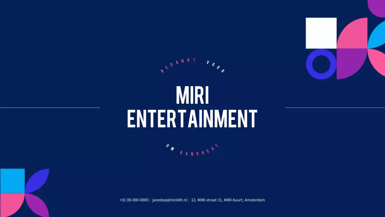 Marineblauwe moderne muziekadvertentie