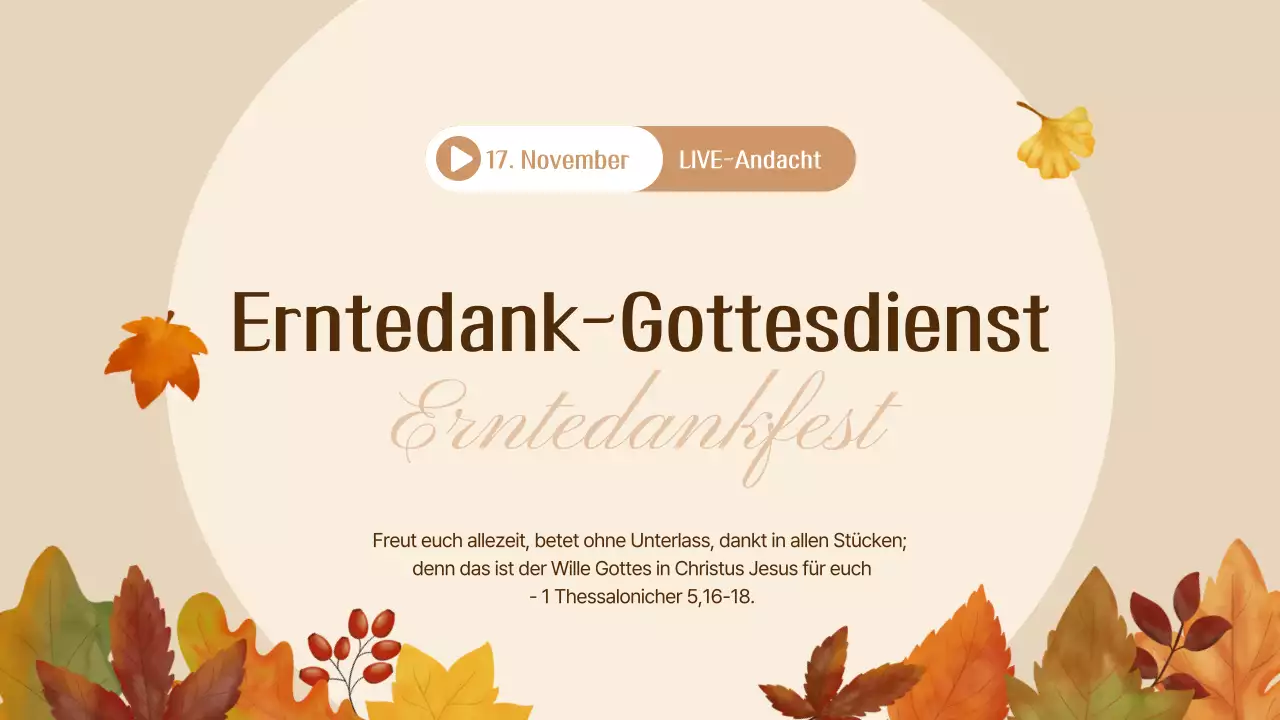 Ein sauberes Thanksgiving-Service in Beige MainTitle