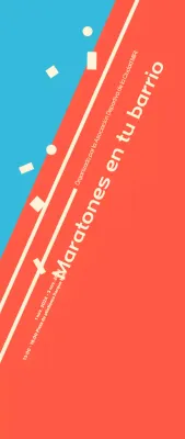 Maratón naranja brillante