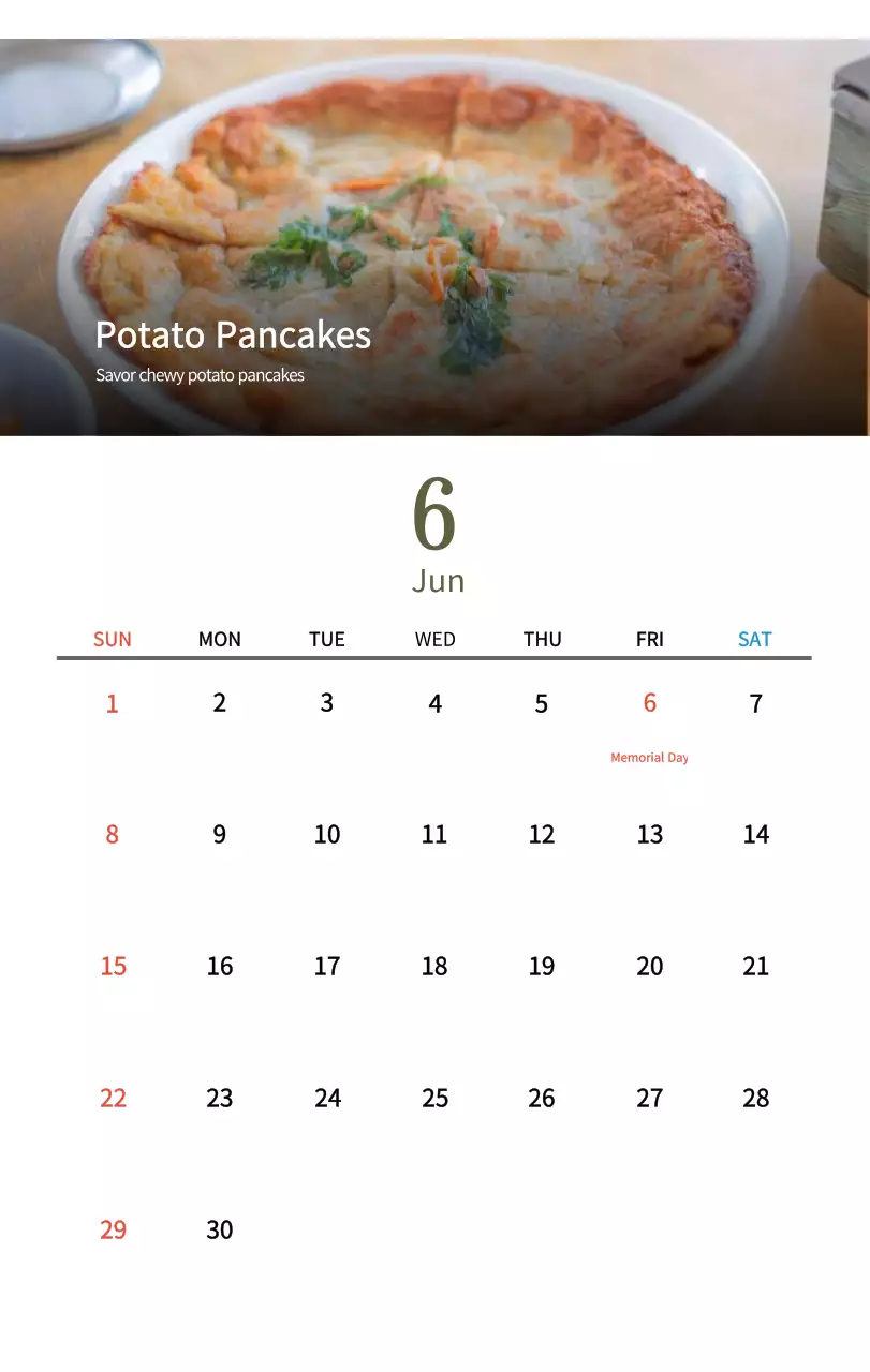 Kalender Makanan Tradisional Krem