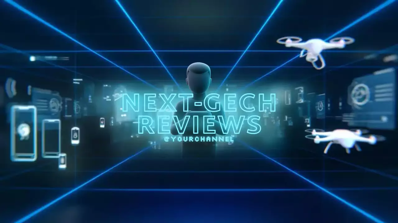 Promotion Blue Cyber Tech