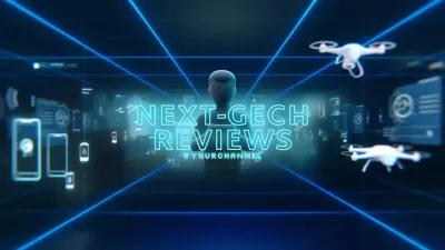 Promotion Blue Cyber Tech