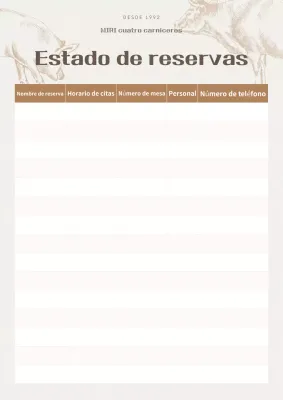 Tradición beige en la comunicación de información sobre reservas
