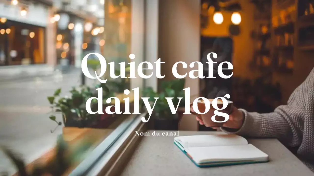 beige brun café tranquille vlog quotidien style moderne