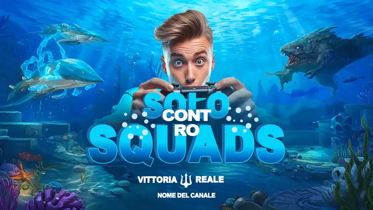 Pubblicità di gioco moderna blu