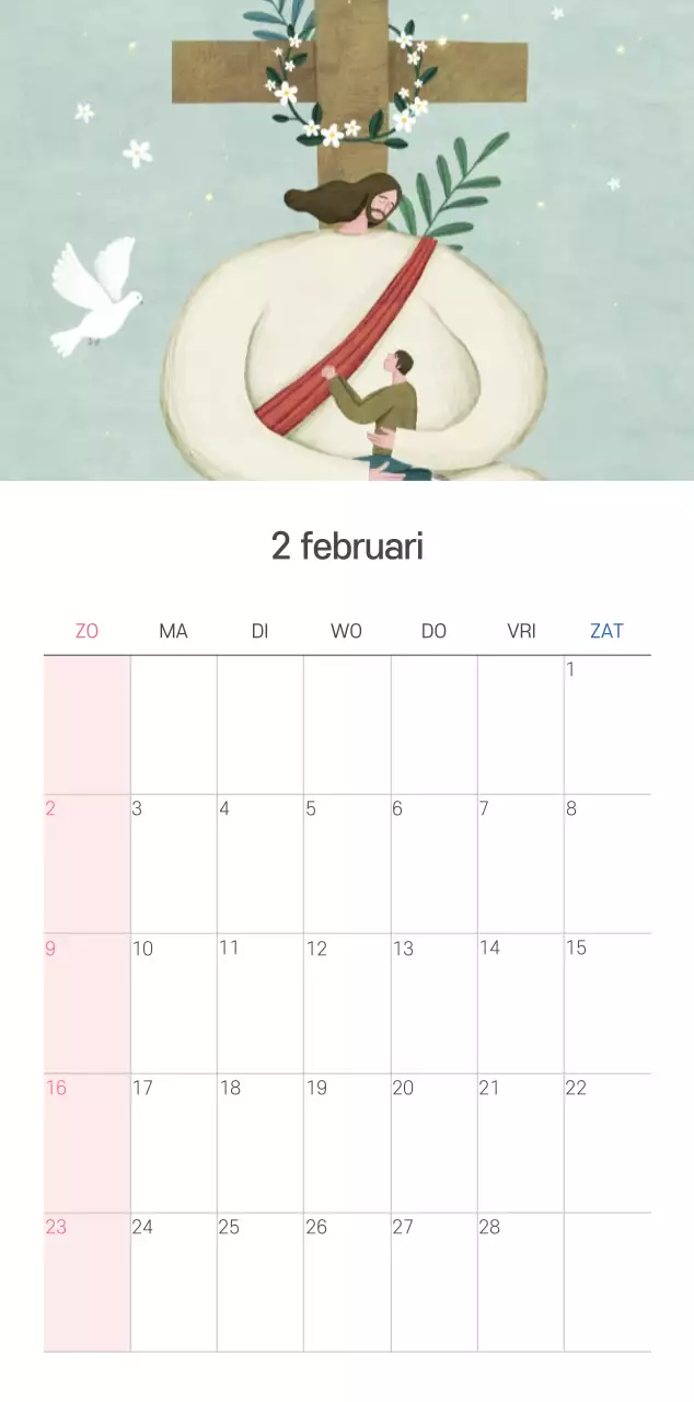 Pastel schone illustratie kerk