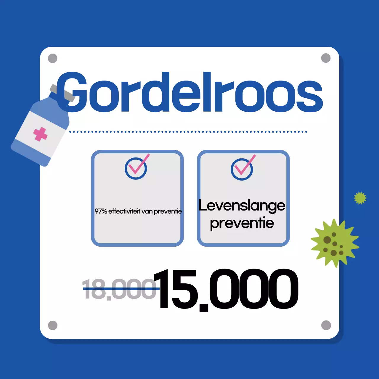 Grijze eenvoudige vaccinatiegids