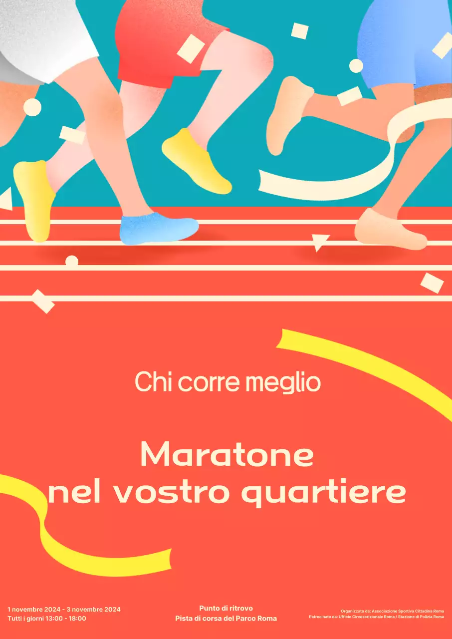 Promuovere la maratona Orange Pop