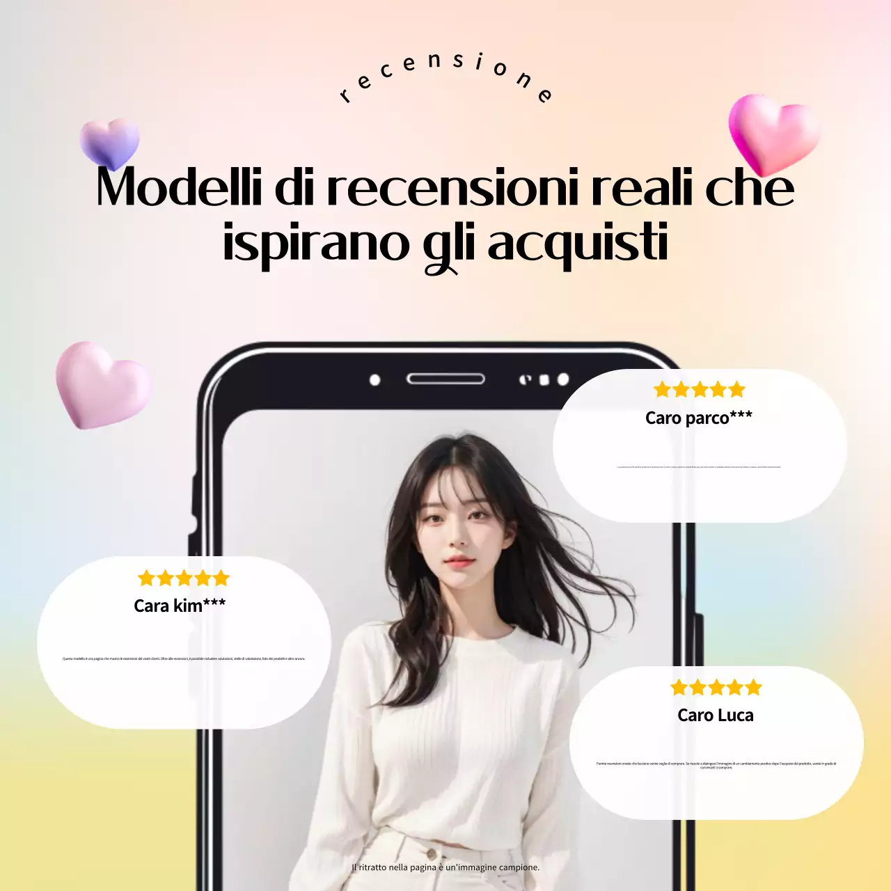 Annuncio di recensione di Mauve Modern