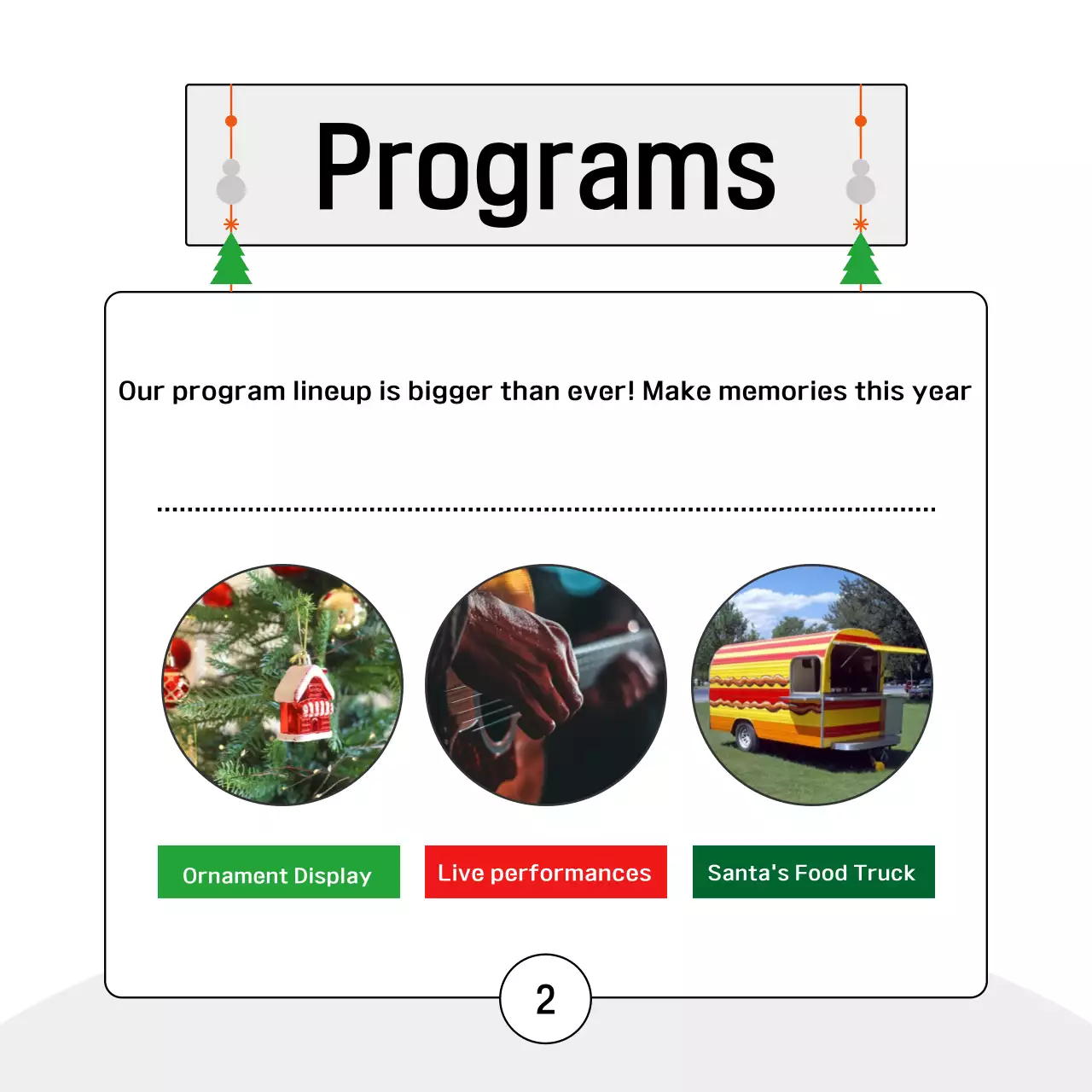 Sự kiện quảng cáo Giáng sinh tối giản màu trắng Instagram Carousel