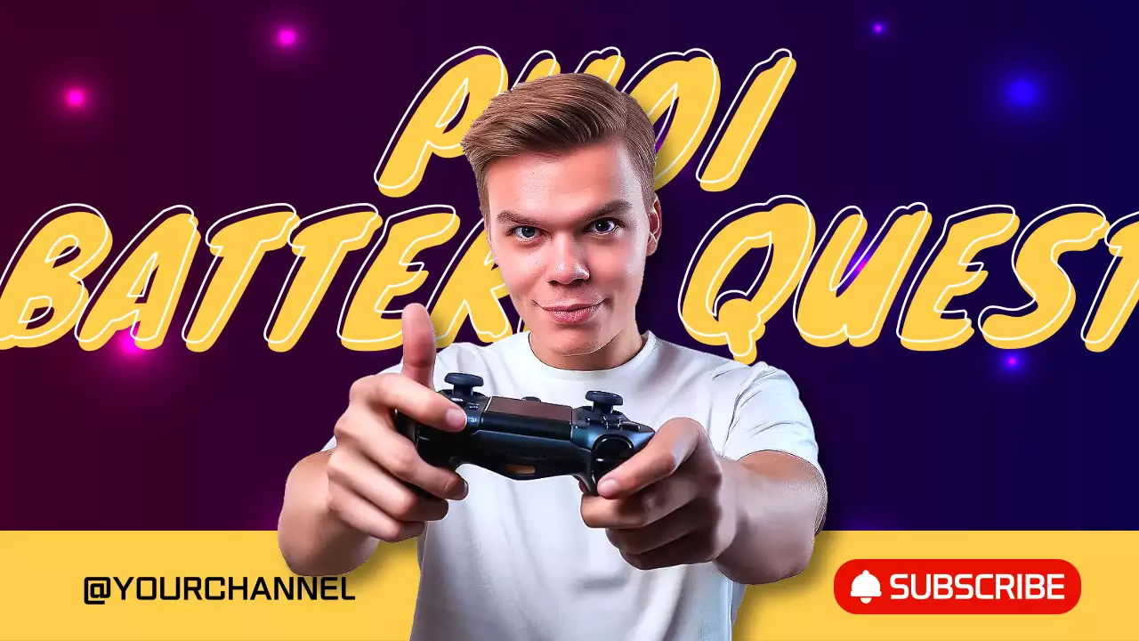 Pubblicità di gioco in grassetto viola