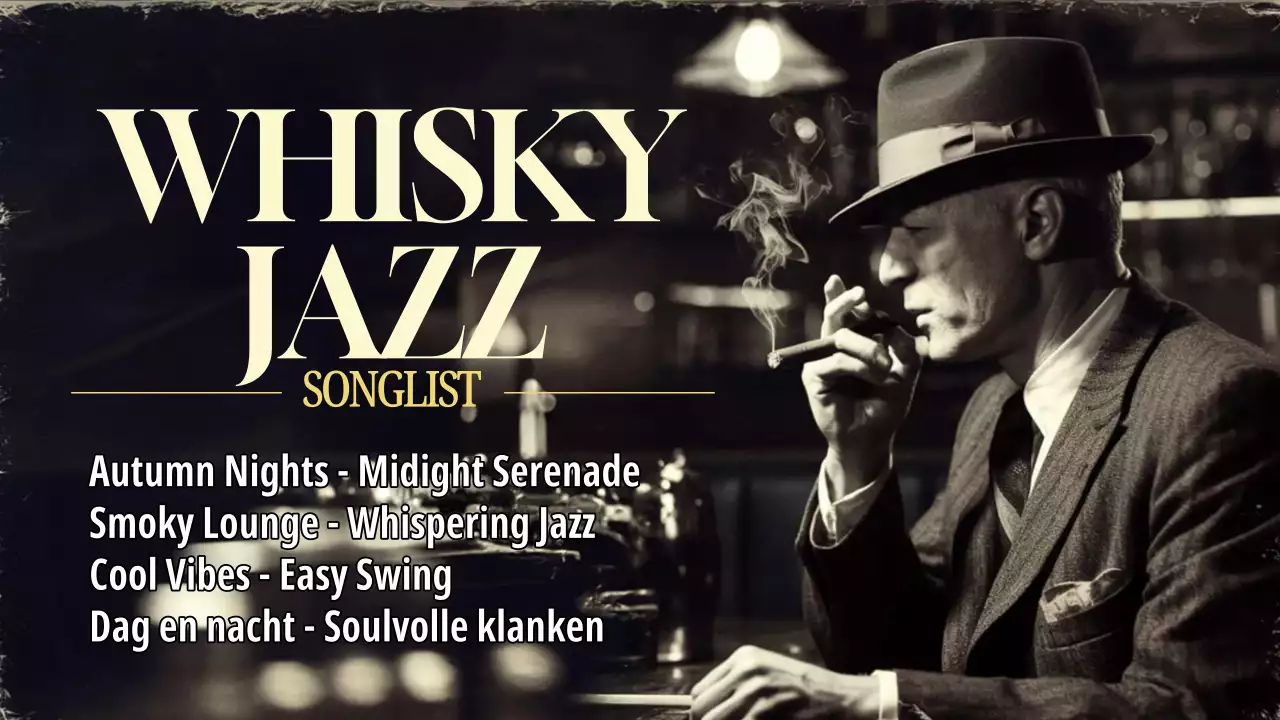 zwarte vintage jazz afspeellijst