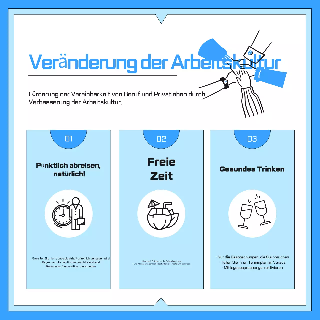 Blue Modern Workplace Culture Leitfaden