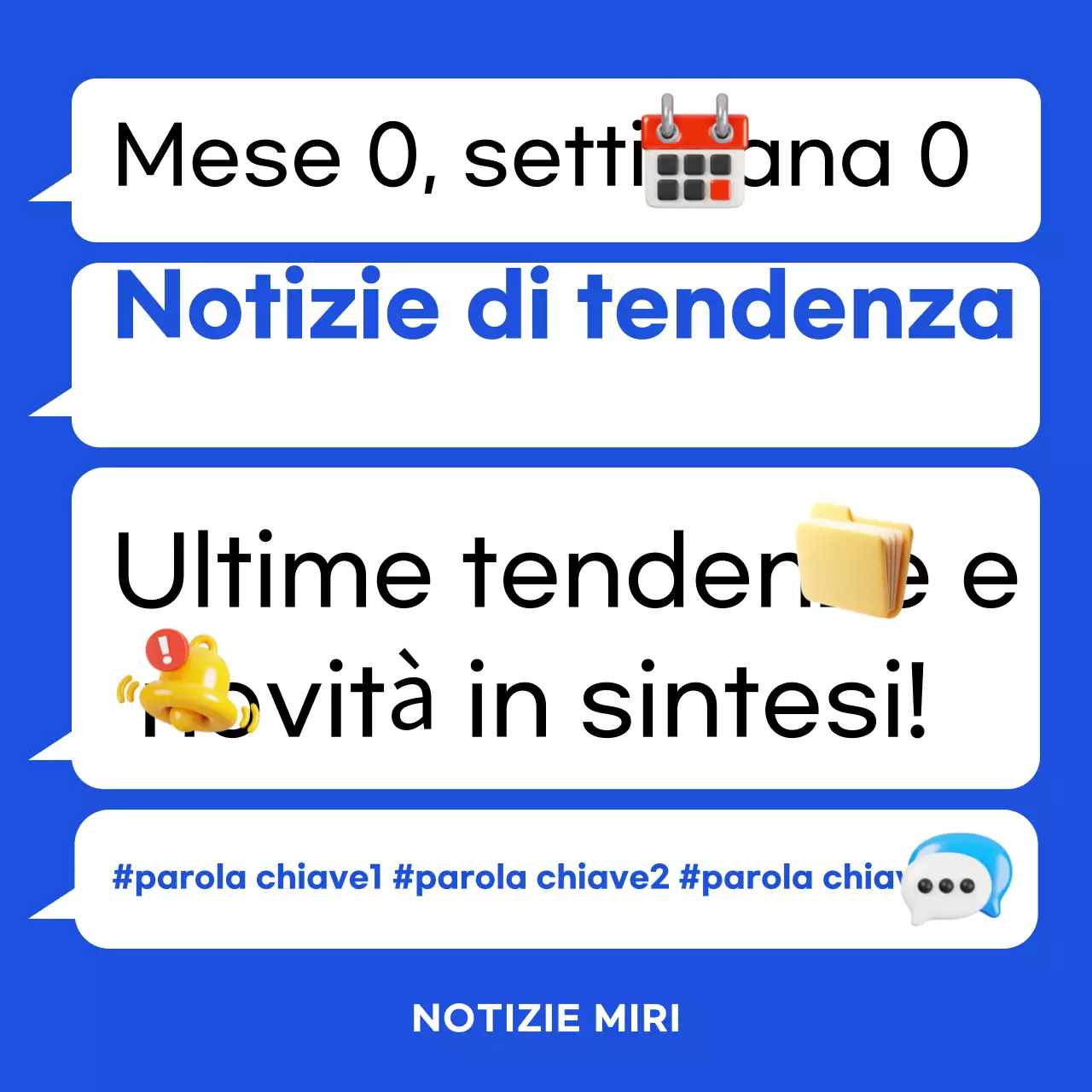 Promuovere le notizie di Blue Modern