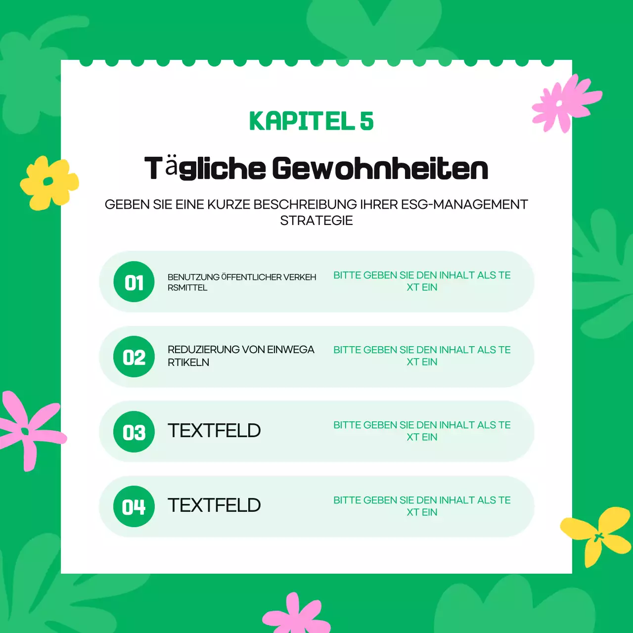 Green Simple Umweltkampagne