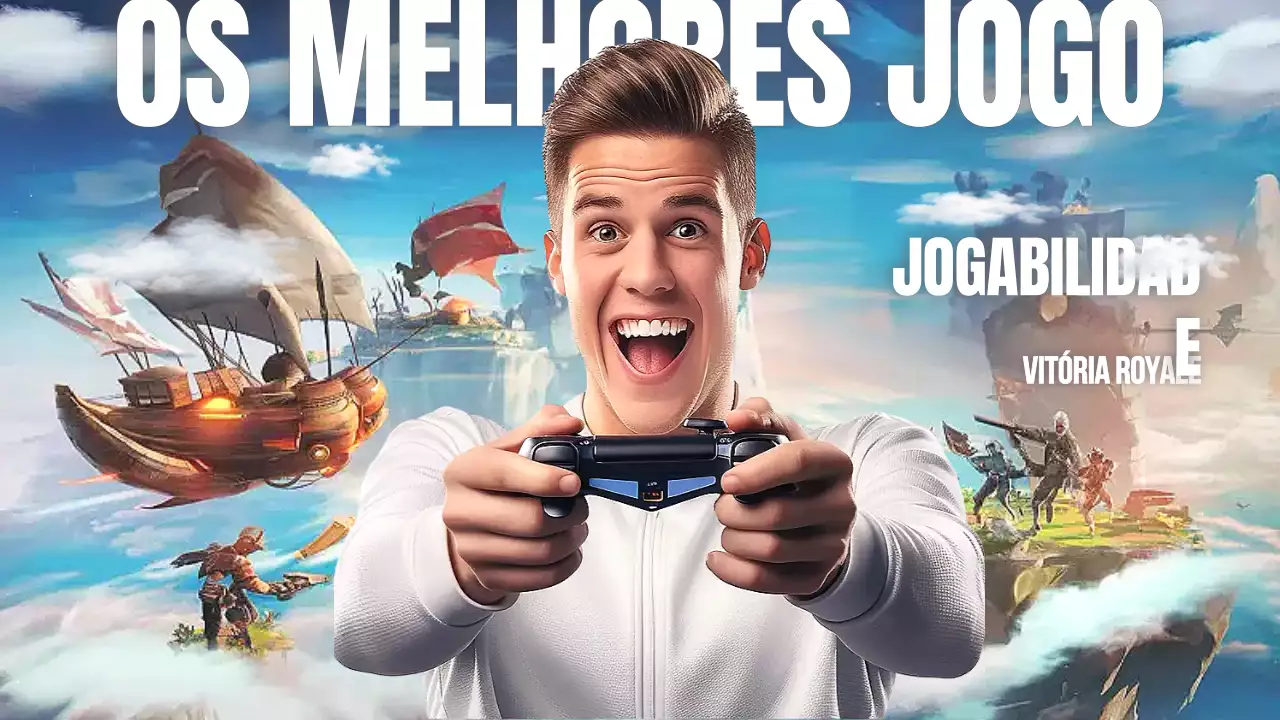 Anúncio de jogos modernos azul