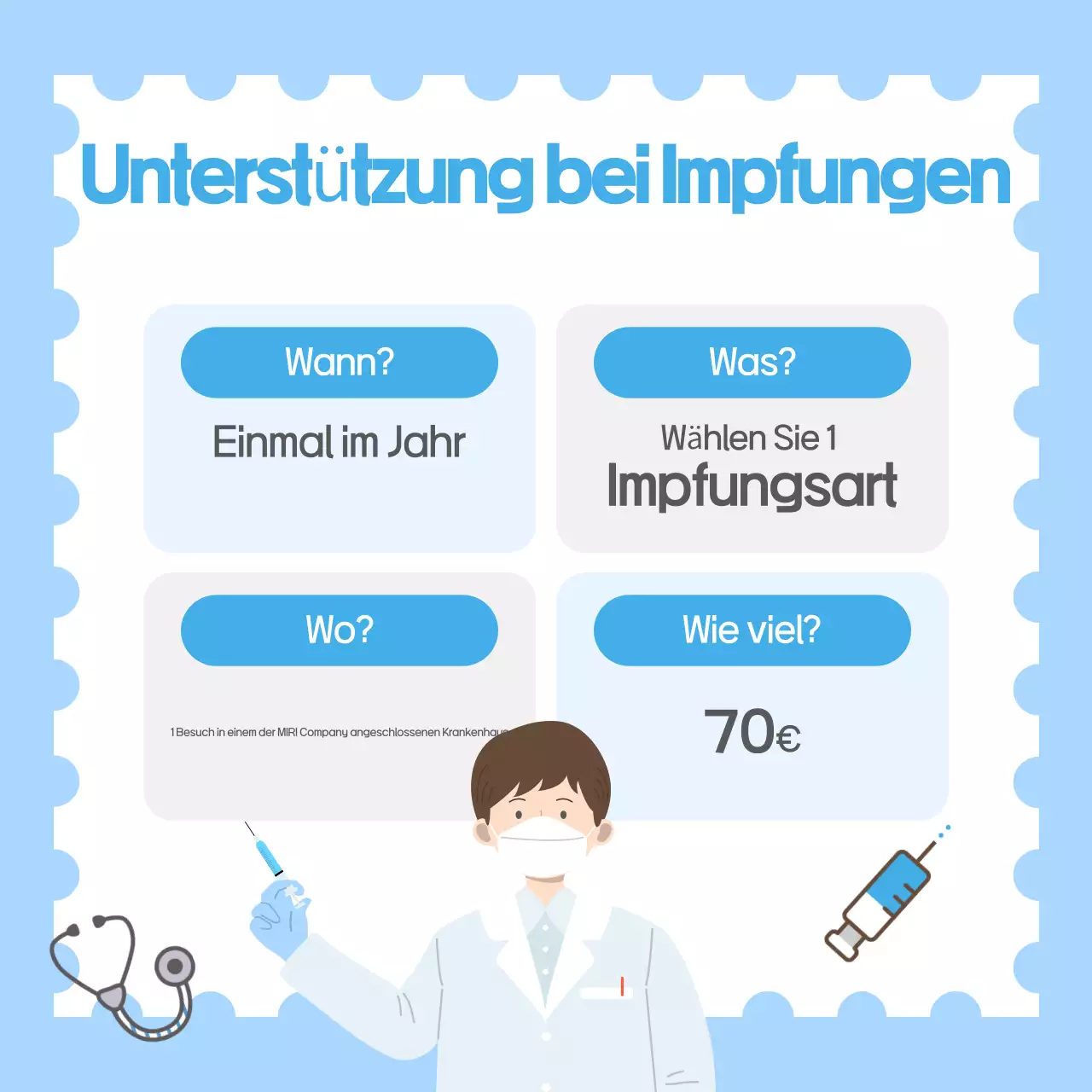 Hellblau Einfacher Gesundheitsführer