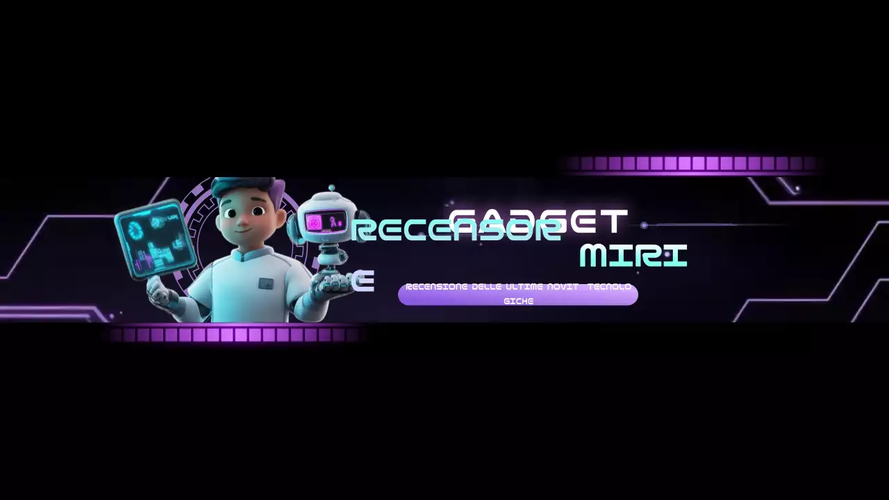 Annuncio della tecnologia cibernetica viola