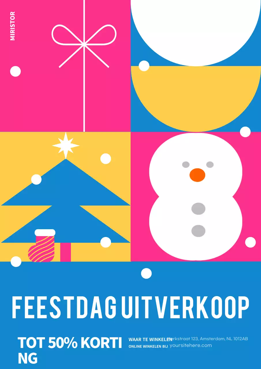 roze moderne vakantie promotie