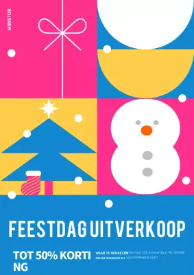 roze moderne vakantie promotie