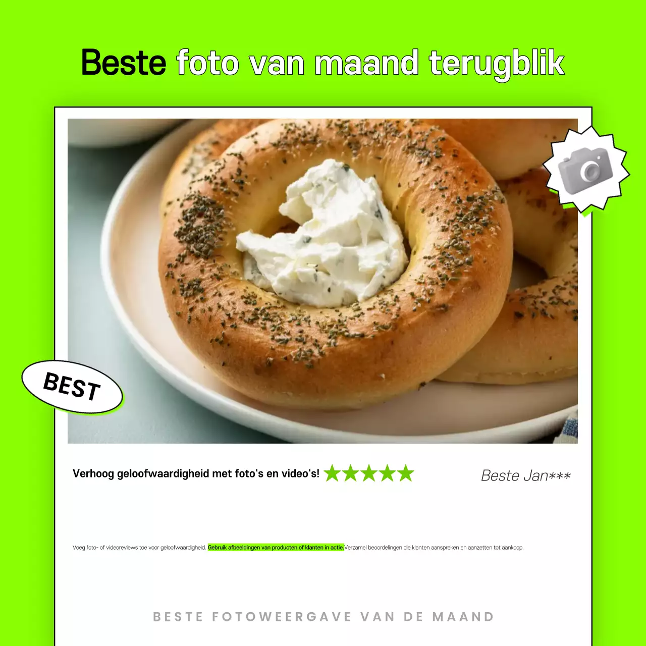 Een knal van fluorescerend en chartreuse klantenbeoordelingen