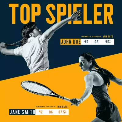 navy modern tennis promotion