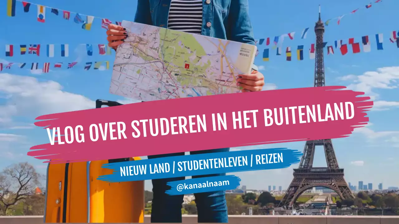 roze blauw studie in het buitenland vlog moderne stijl