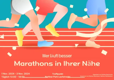 Werbung für den Orange Pop Marathon