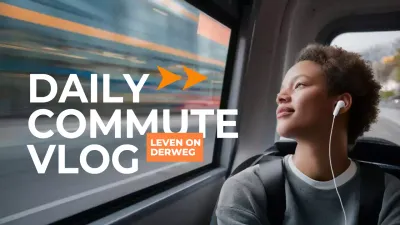 oranje grijs modern dagelijks woon-werkverkeer vlog moderne stijl