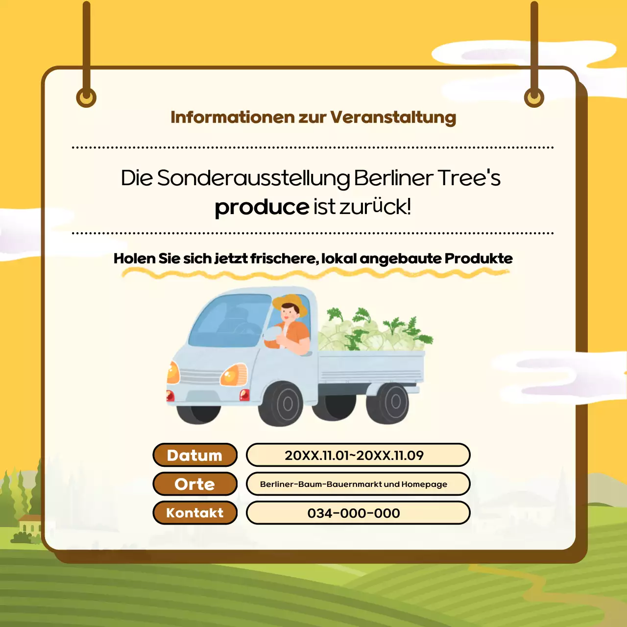 Yellow Lovely Produce Sonderausstellung Veranstaltung