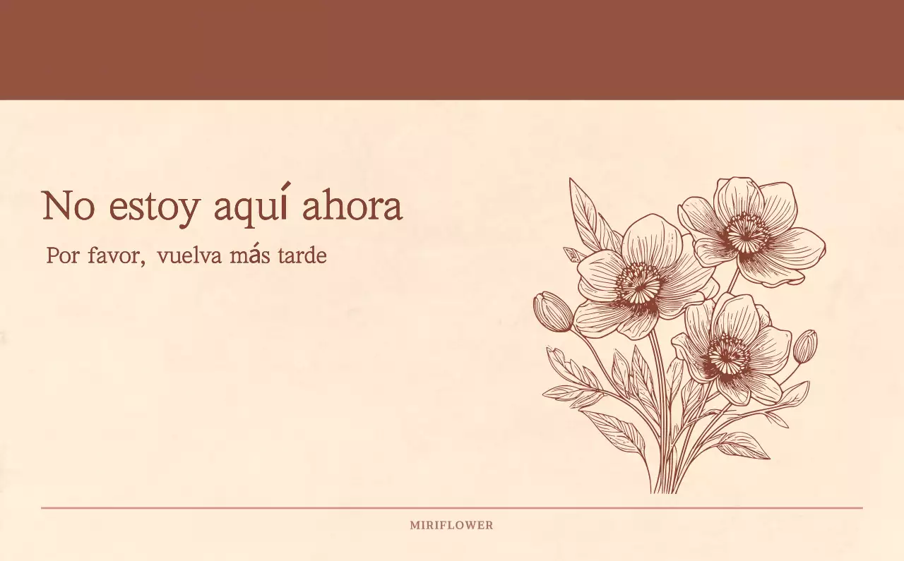 Un calendario sentimental de floristería en papel de lana marrón claro y marrón concepto