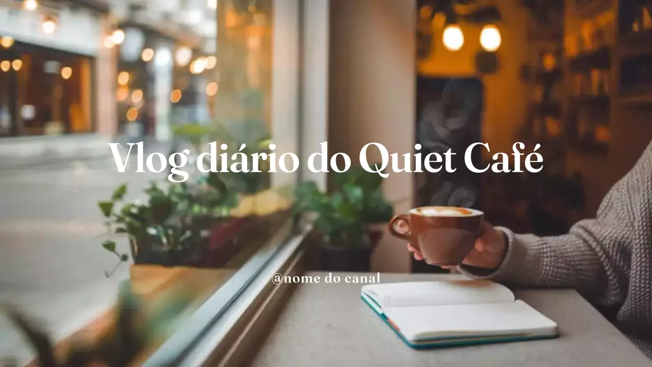 bege castanho café tranquilo vlog diário estilo moderno