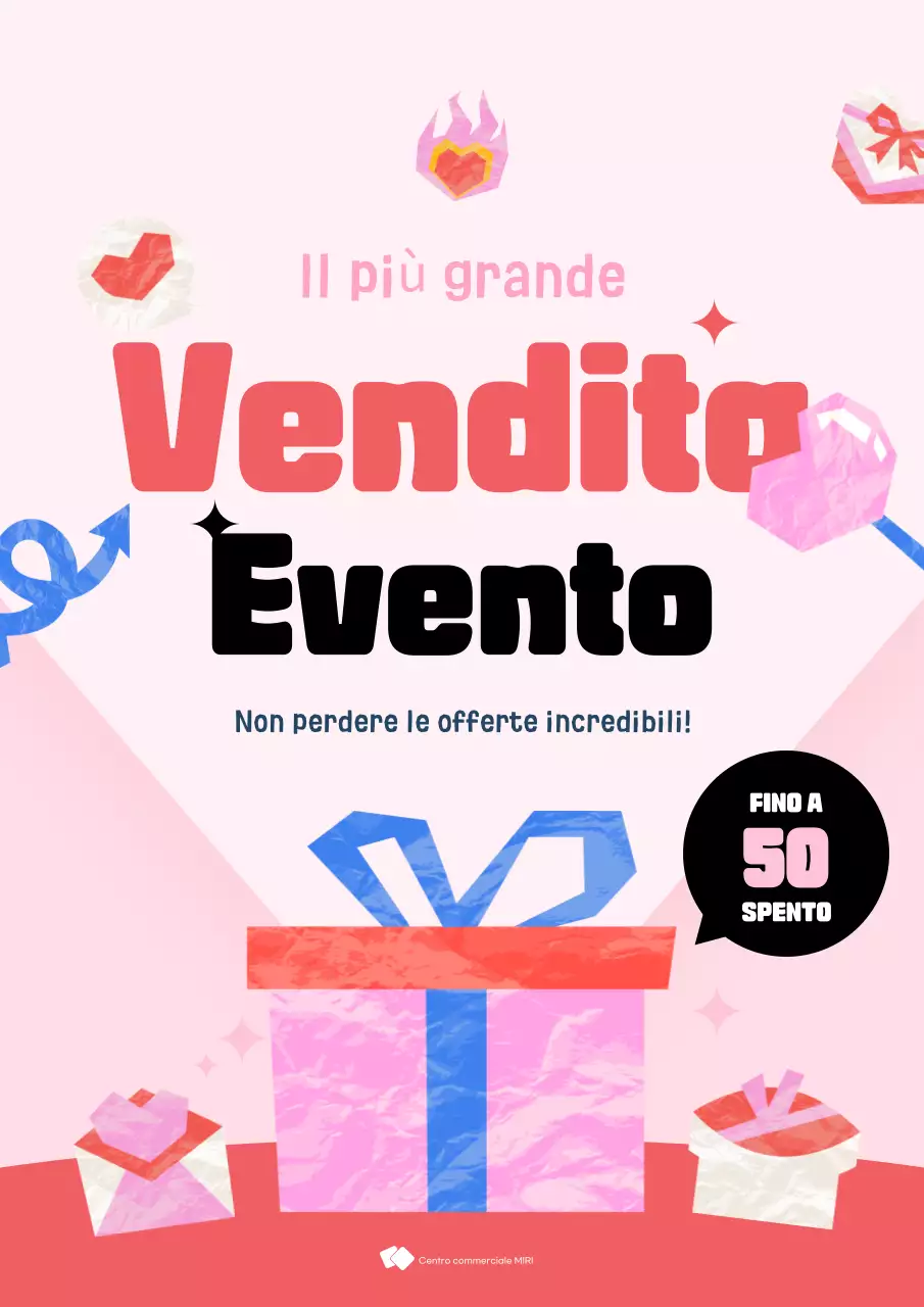promozione vendita rosa bold