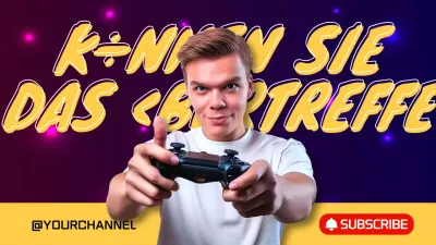 Lila Bold Gaming Werbung