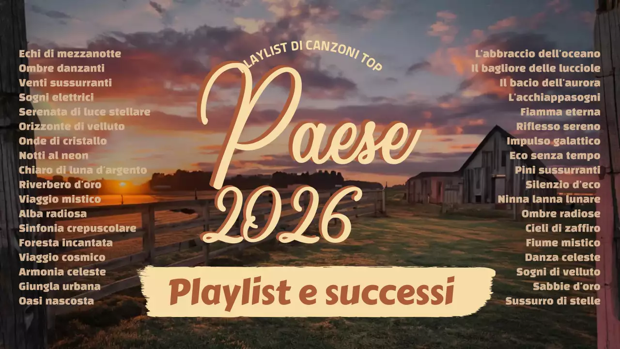 playlist di musica rustica arancione